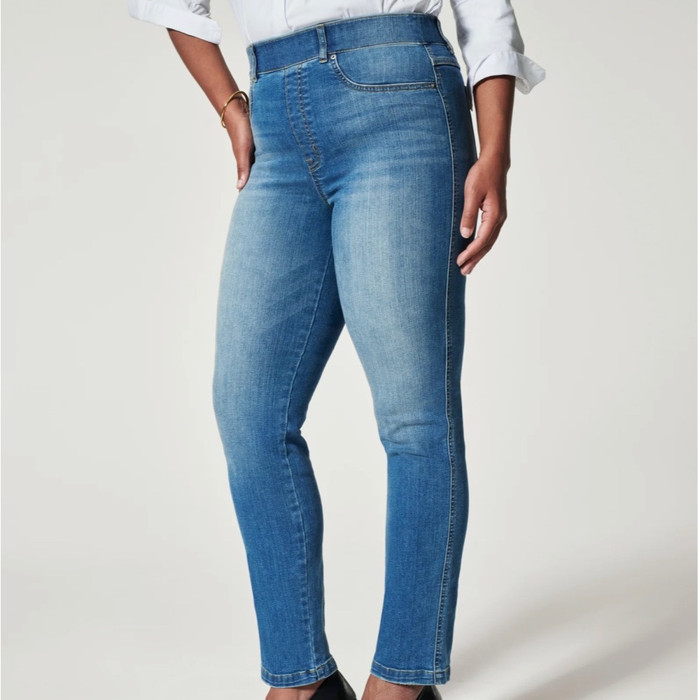 Spanx Ankle Straight Leg Jeans, Vintage Indigo [3X]